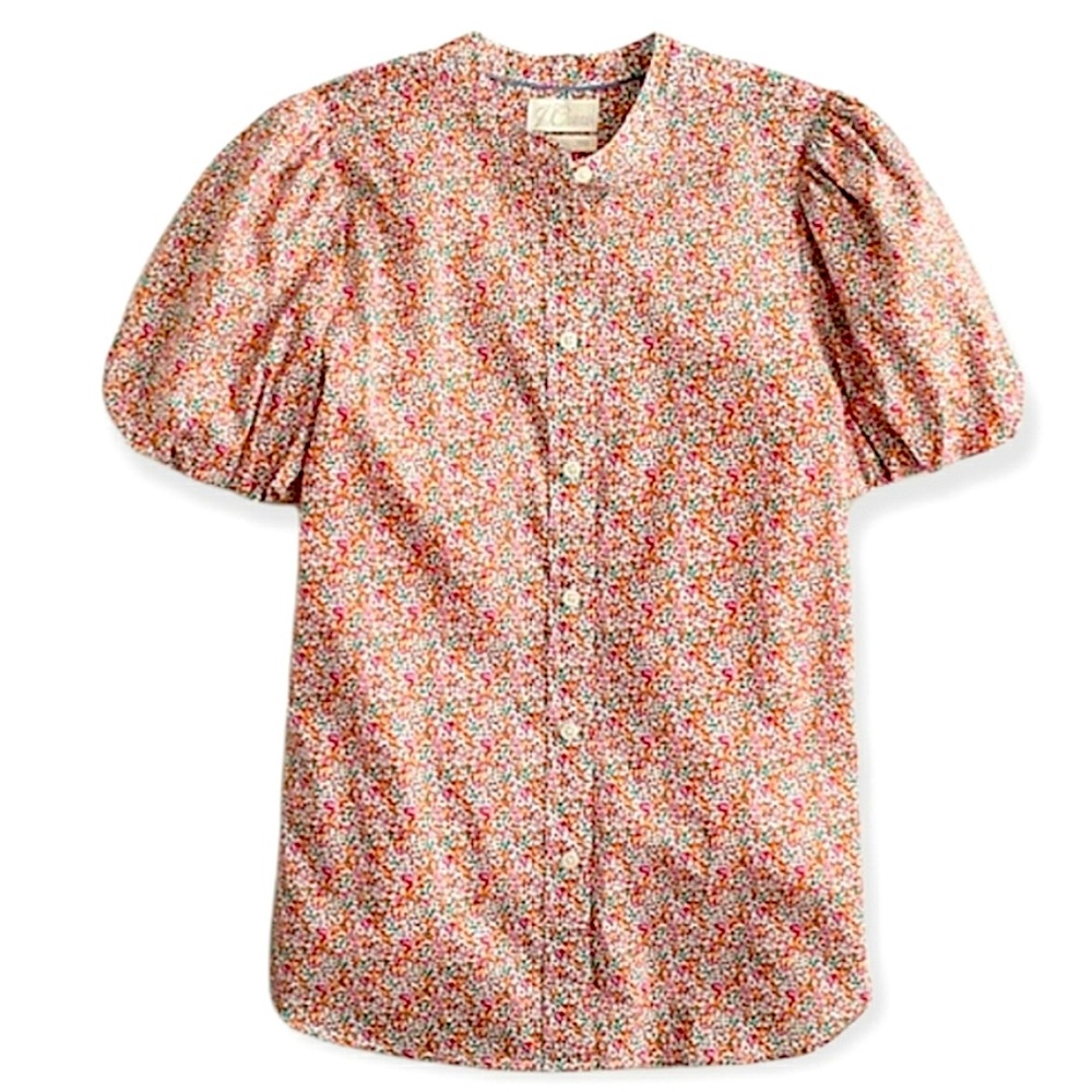 🎁NWT J Crew liberty print Eloise blouse size 00
